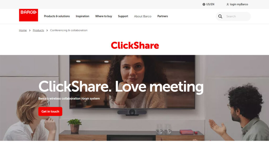 Barco ClickShare Best Screen Sharing Hardware