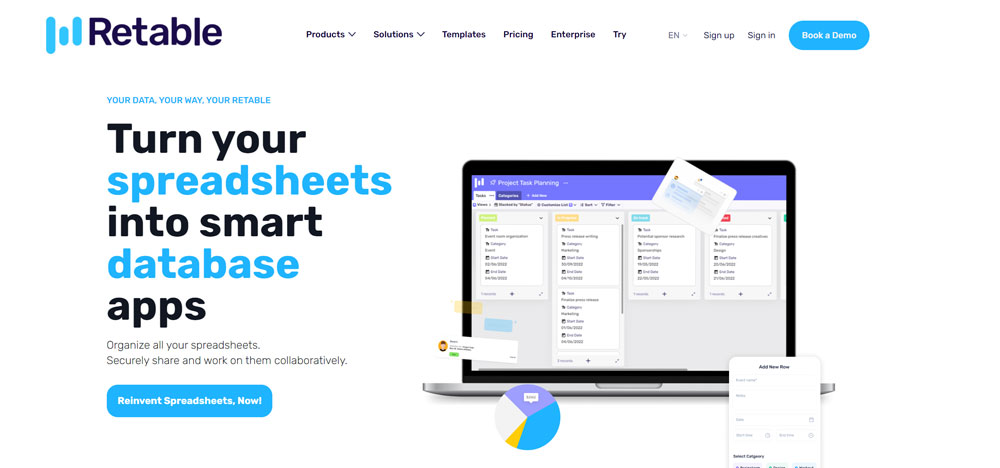 Retable Lifetime Deal - Turn your spreadsheets into smart database apps ...